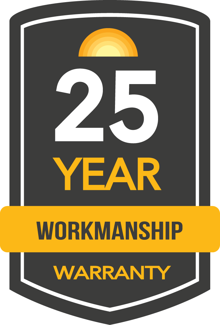 25-YEAR WORKMANSHIP WARRANTY