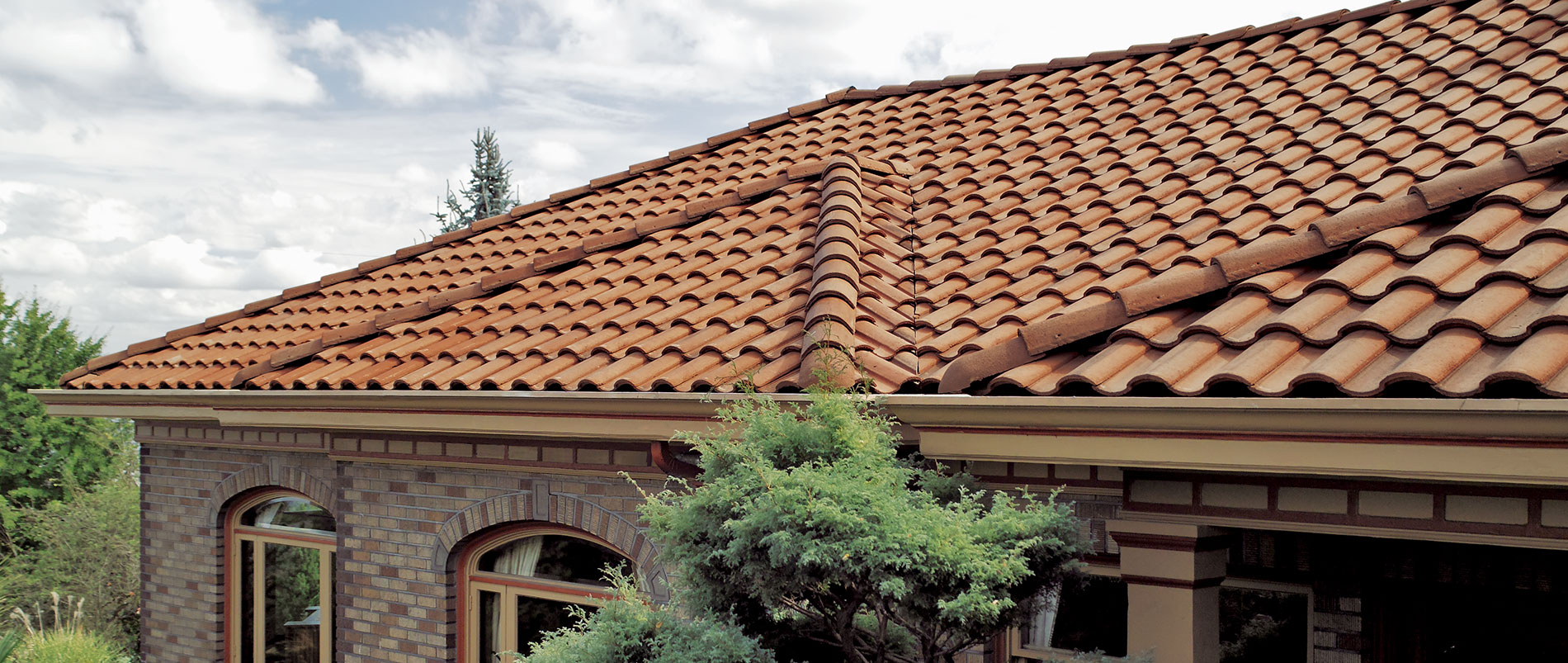 house with a tile roof