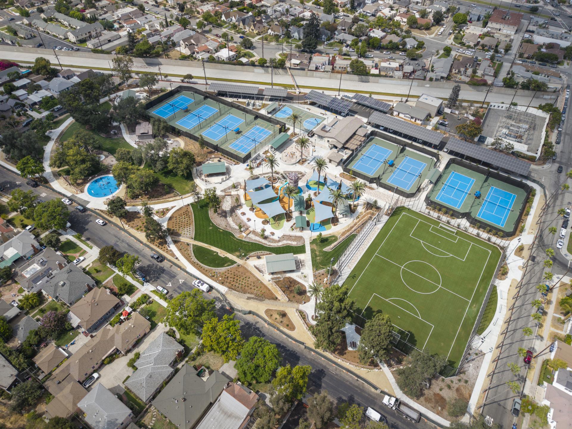 Working Hard and Playing Hard: Solar Optimum lights up the  new Fremont Park in Glendale, California