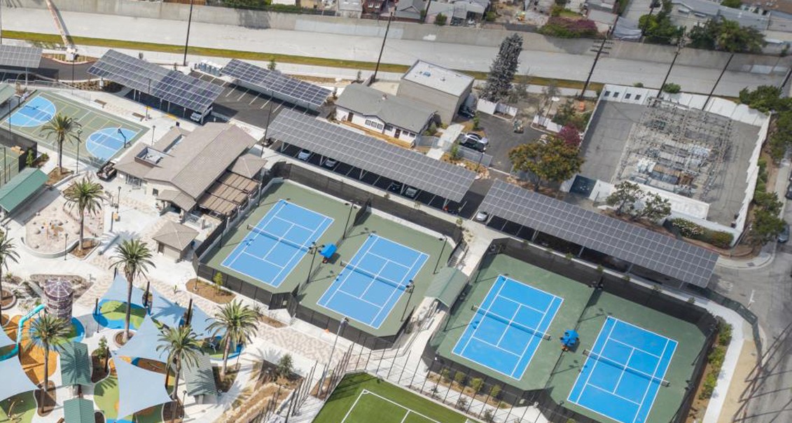 Working Hard and Playing Hard: Solar Optimum lights up the  new Fremont Park in Glendale, California